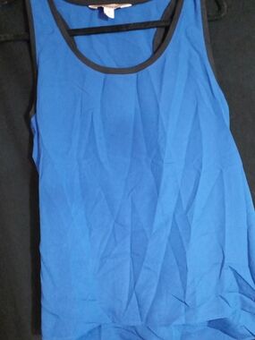 Decree Blue Sleeveless Camisole with Black Trim Bundle Tanks & Save 25%